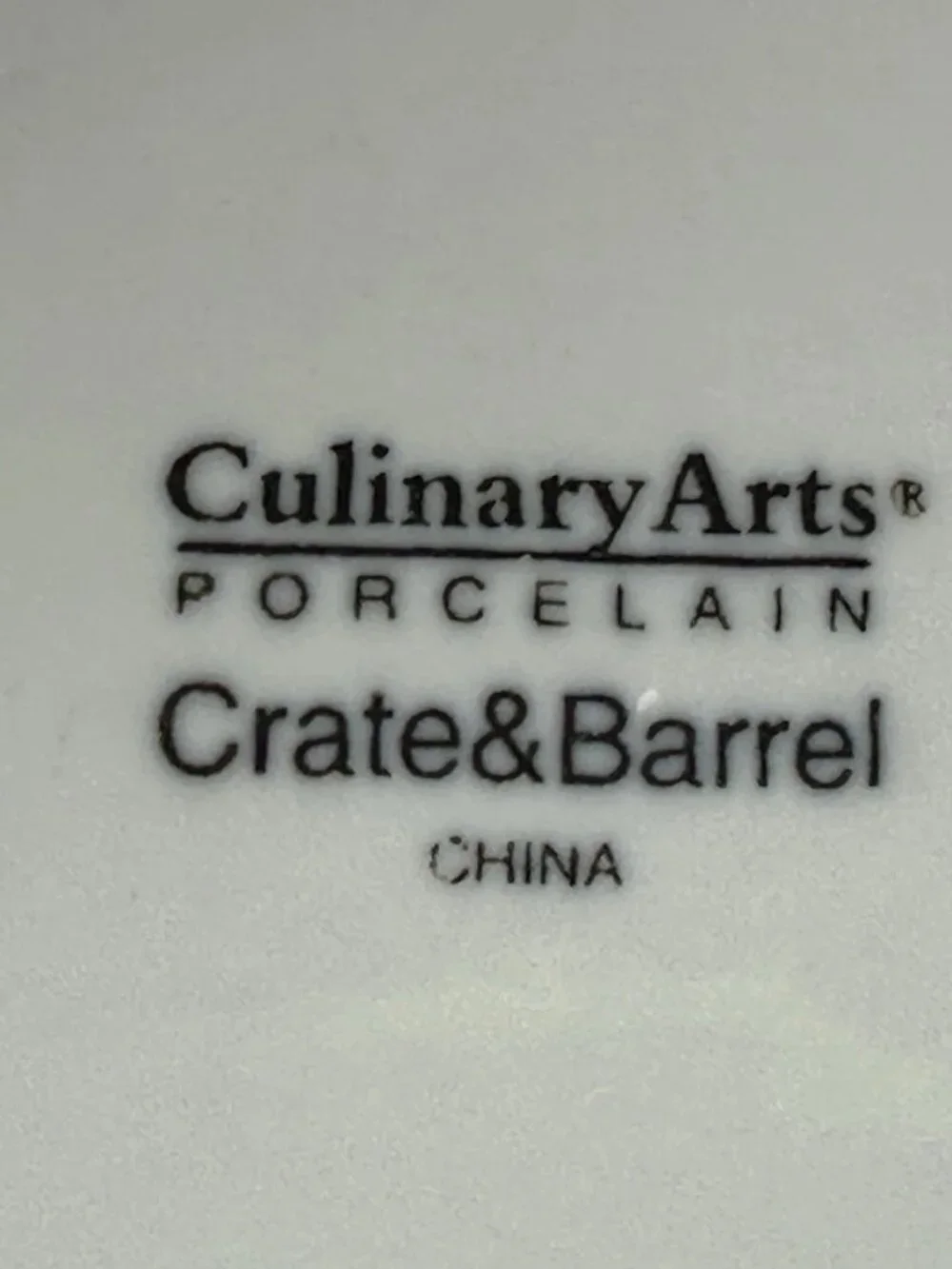 Set of 2 Crate & Barrel Cafeware II White Porcelain Soup Cereal Bowls 6.75